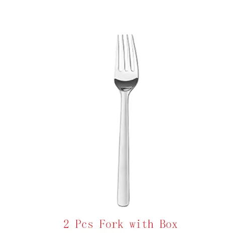2 pcs Fork Xiaomi Mijia Посуда Из Нержавеющей Стали качественные высококачественные ножи для стейка Ложка Вилка для обеда столовая посуда бытовые столовые приборы для дома - Цвет: 2 pcs Fork