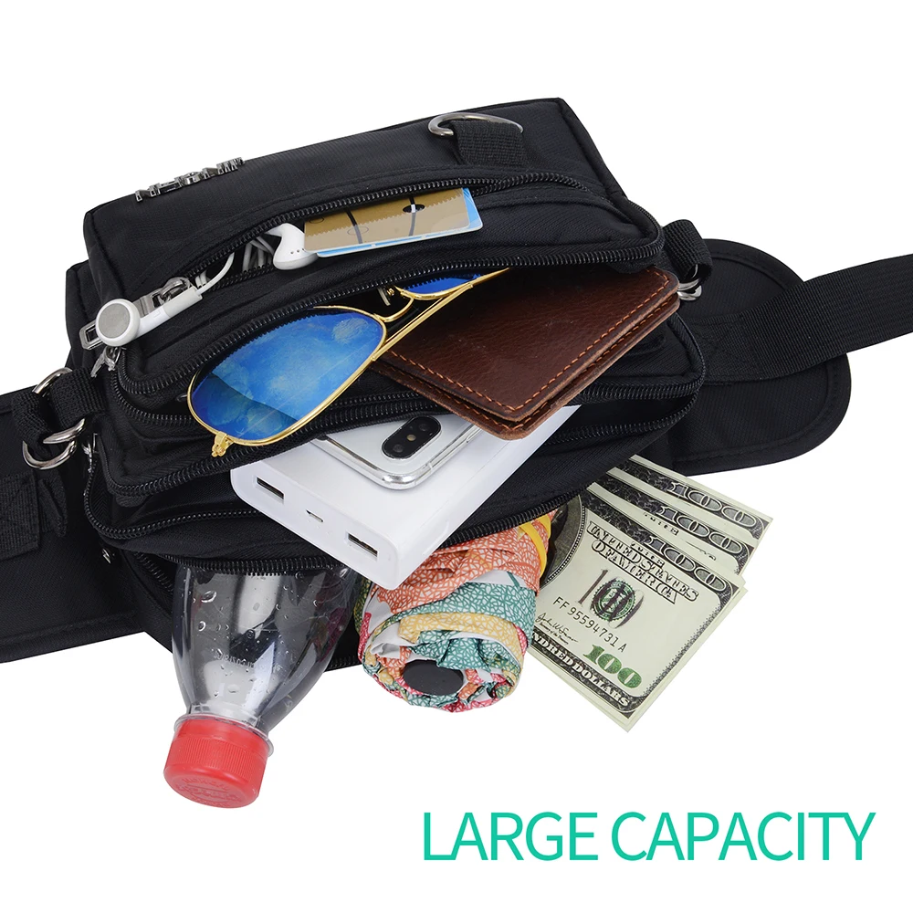Большая водонепроницаемая дорожная поясная сумка для мужчин и женщин недорогой