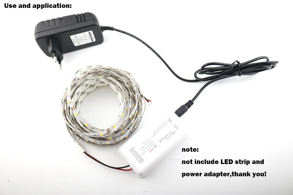 DC12-24V Светодиодная панель управления Затемнением RF беспроводной пульт дистанционного управления 4Ax3channel 12A для SMD 5050 2835 3528 Одиночная Светодиодная лента