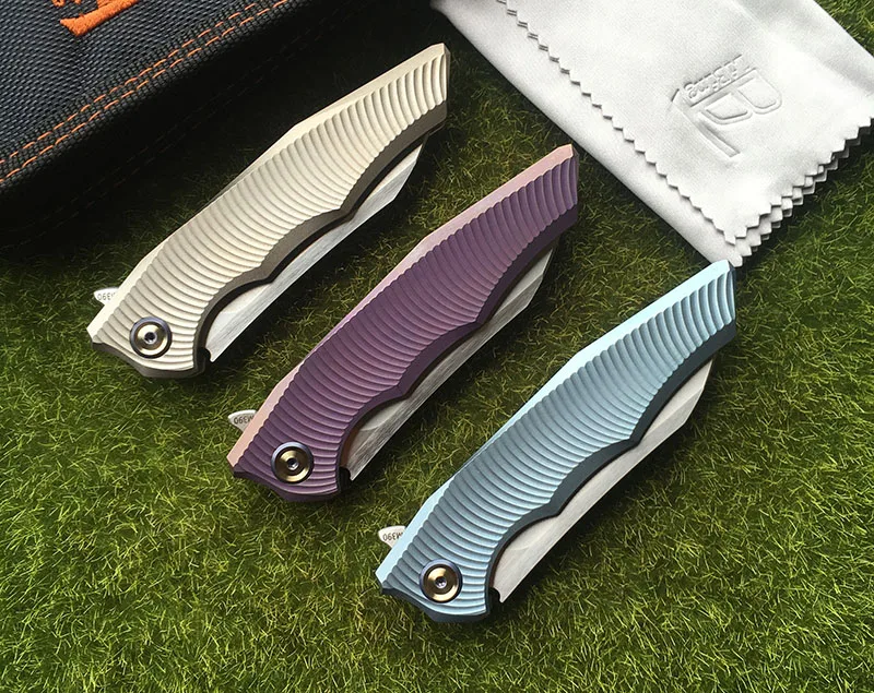 Складной нож LiBing Origina Alien Flipper m390 лезвие с титановой ручкой для кемпинга охоты