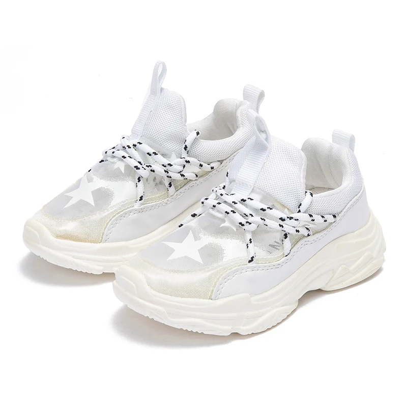 Оригинальные детские кроссовки для бега маленьких мальчиков и девочек сетчатые