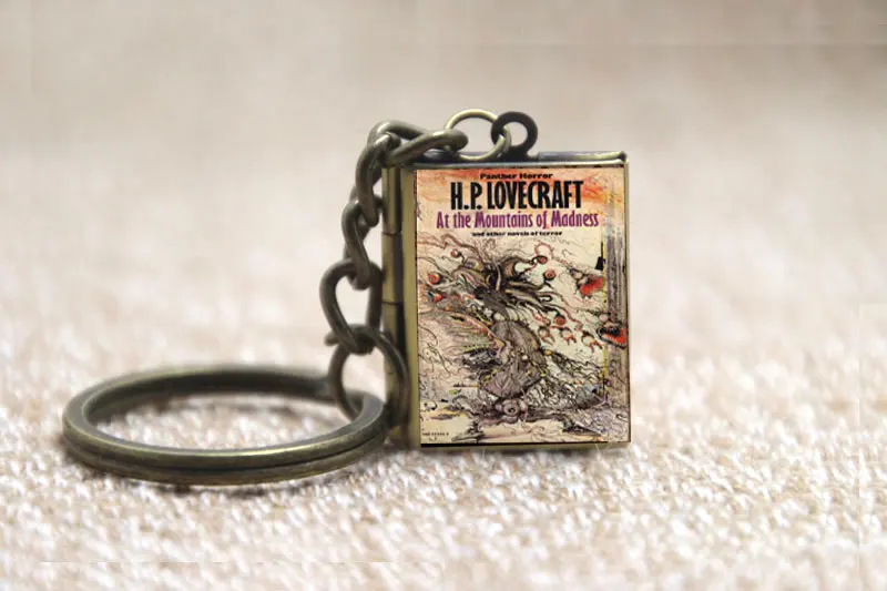 H.P. Lovecraft Cthulhu миф книжка Обложка медальон ожерелье брелок серебряный и бронзовый