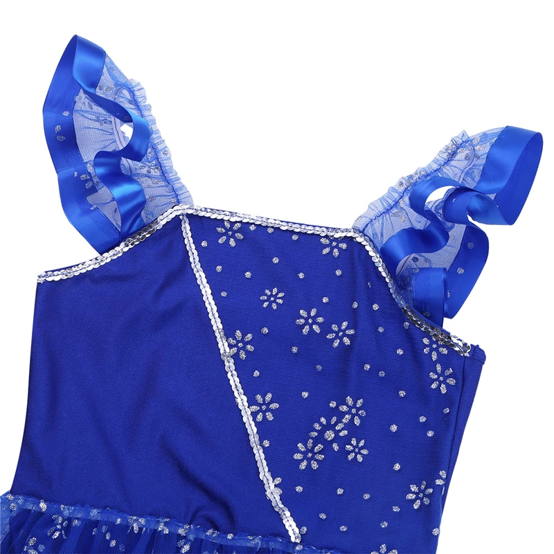 IIXPIN/детское балетное платье пачка блестящее для танцев с рукавами крылышками