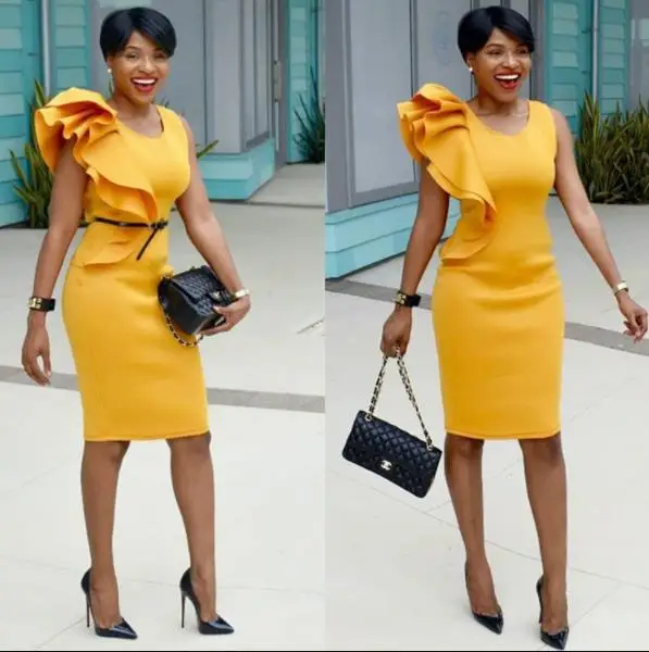 bodycon dress black pink office ladies yellow dinner dresses for African Dress Print Shirt-Collar Skirt Big Elastic For | Тематическая