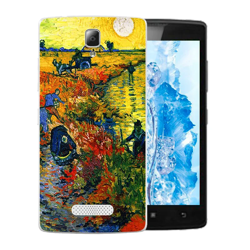 Чехол для Lenovo A2010 A 2010 Ван Гог чехлы телефонов мягкие ТПУ Силиконовые чехол 4 5