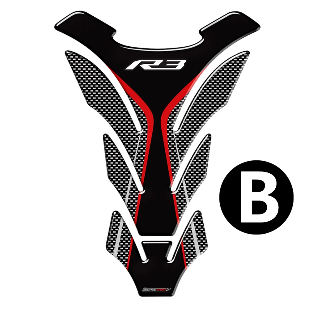 3D Мотоцикл Танк Pad Защитная Наклейка Наклейки Чехол для Yamaha R3 YZF-R3 VS танк