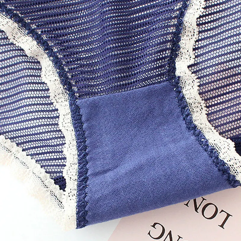 2019 новые модные женские туфли из пряжи Трусики кружевные края дышащий