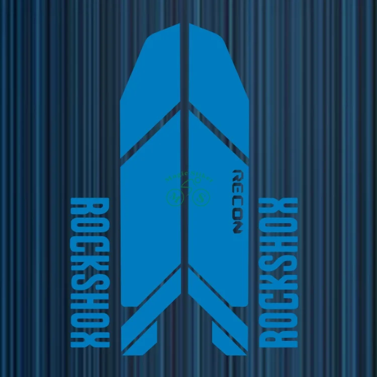 Комплект из 2 предметов синий передняя вилка наклейки для велосипеда на вилке MTB