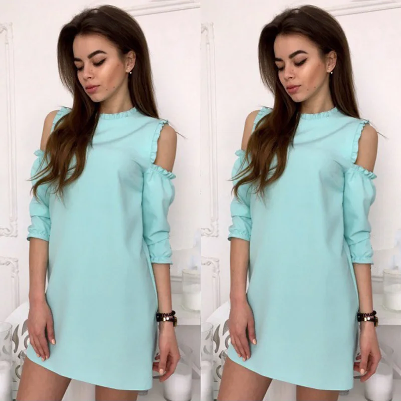 2018 летнее платье с оборками коротким рукавом прямое женское леди Vestidos Мода