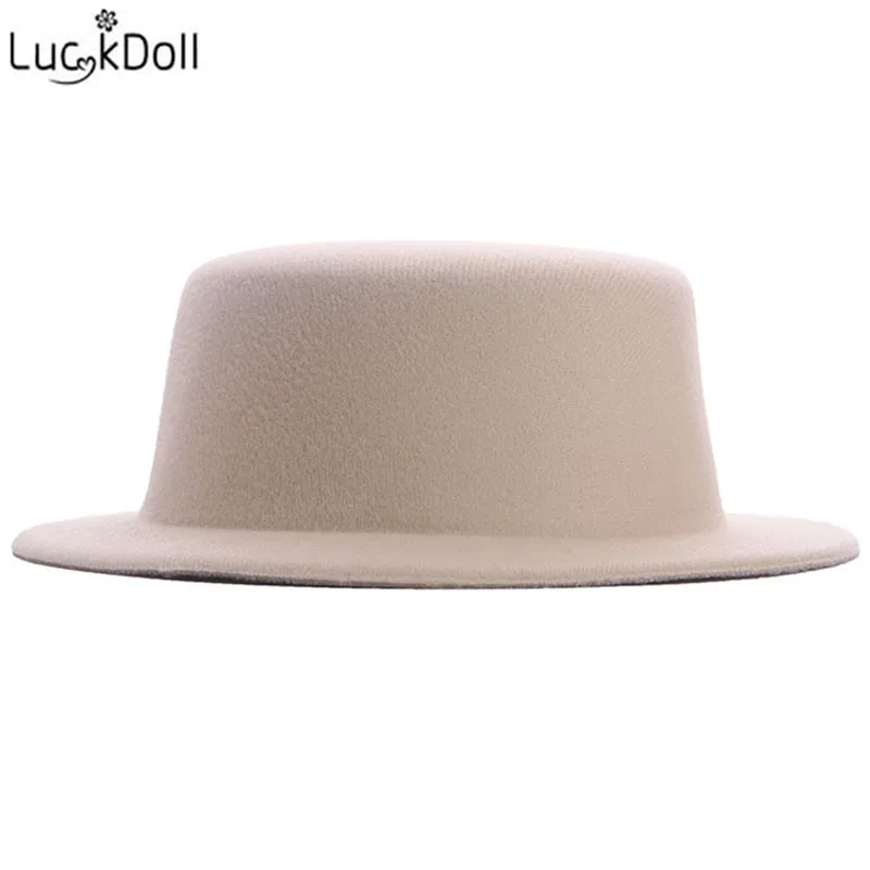 LUCKDOLL модные новые конфетного Цветной шерсть с плоским верхом шапка аксессуары для игрушечной куклы для 18 дюймов американская кукла лучший подарок