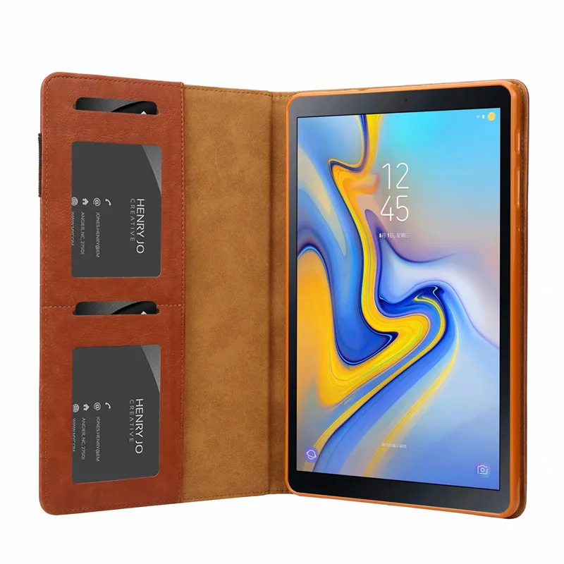 Чехол из искусственной кожи для Samsung Galaxy Tab A 10 5 2018 T590 T595 T597 умный чехол с откидной
