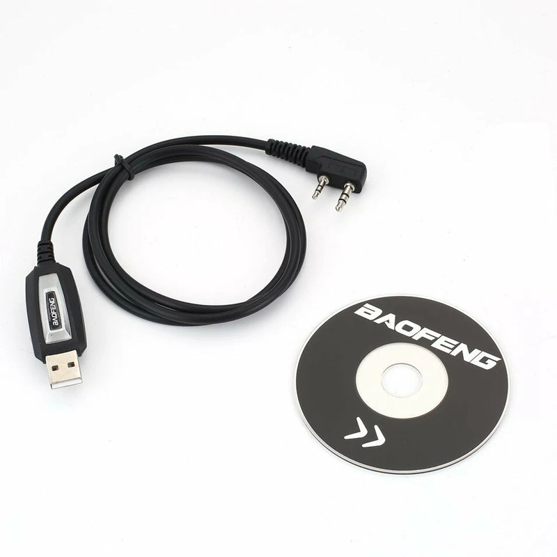 BAOFENG Usb Кабель для программирования и Cd-плеер для токи Baofeng/Pofung UV Uv-5R Uv-82 Gt-3 888S Ten4 F9+ РАДИОТЕЛЕФОНА Walkie Talkie “иди и детали