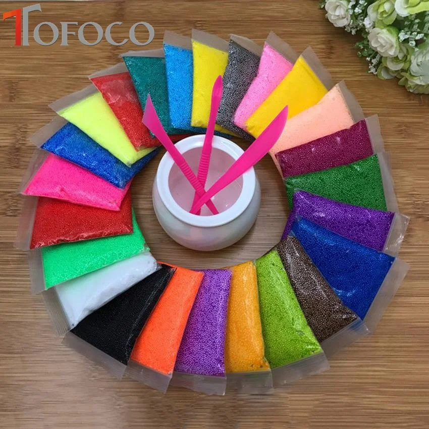 TOFOCO 24pcs/Set Snow Pearl Mud Play Dough Plasticine With Tool Handmade DIY Polymer Clay Slime Toys | Игрушки и хобби