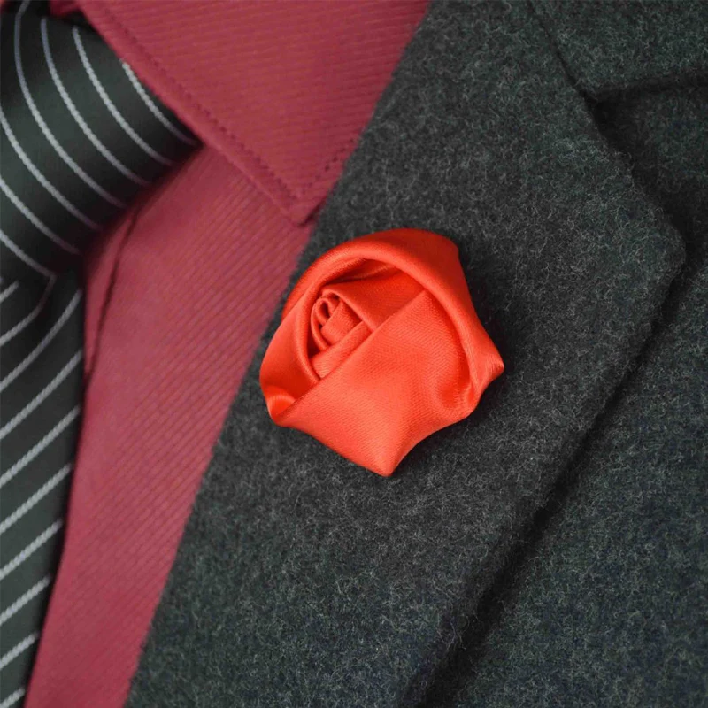 Новый друга жениха жених бутоньерка Шелковый атласный цветок розы для мужчин