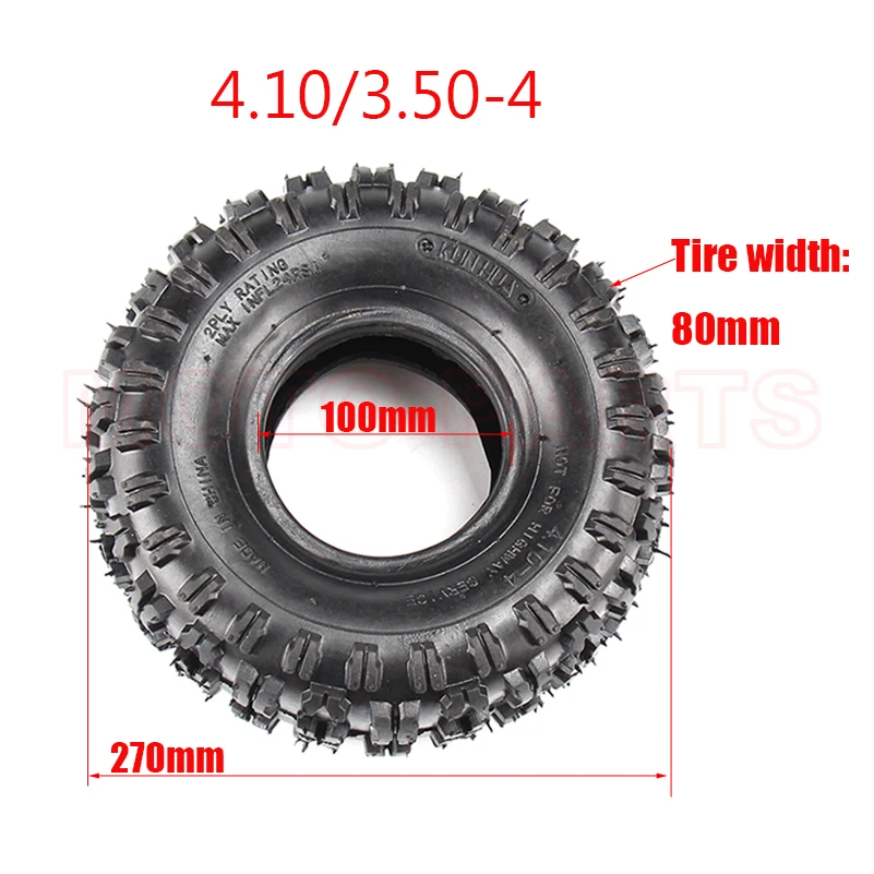 Шина 4 10/3 50-4 410/350-4 ATV Quad Go Kart 47cc 49cc массивная внутренняя труба 10-4 подходит для всех