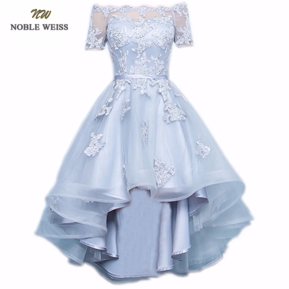 Благородный WEISS сексуальное вечернее платье с вырезом лодочкой короткими