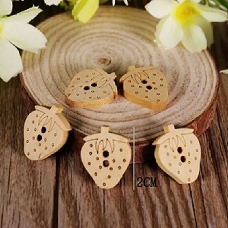Meihua Дерево Кнопки DIY детские для малышей с героями мультфильмов симпатичные