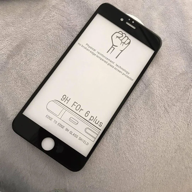 защитная пленка с полным покрытием стекло защита экрана на iphone 7 целый п олный