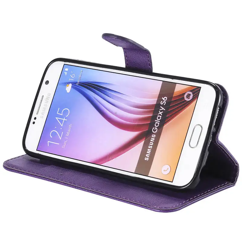 Чехол для Samsung Galaxy S6 G925F из искусственной кожи с откидной крышкой G925 SM S