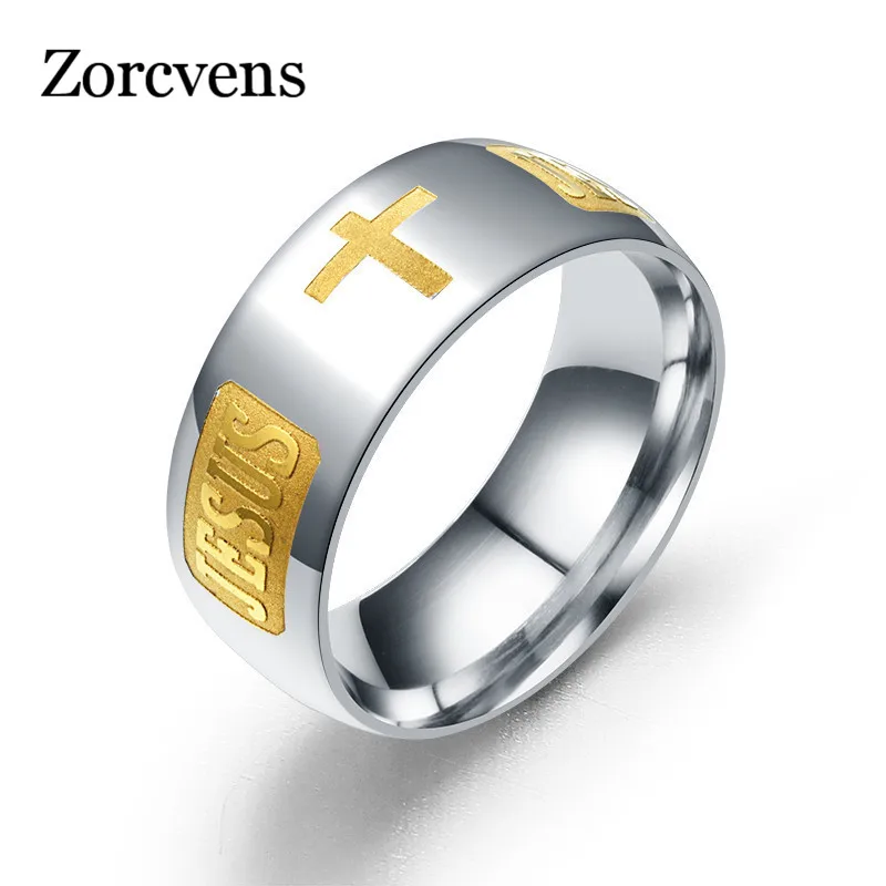 Мужское и женское серебряное кольцо ZORCVENS обручальное из титановой стали 316 с