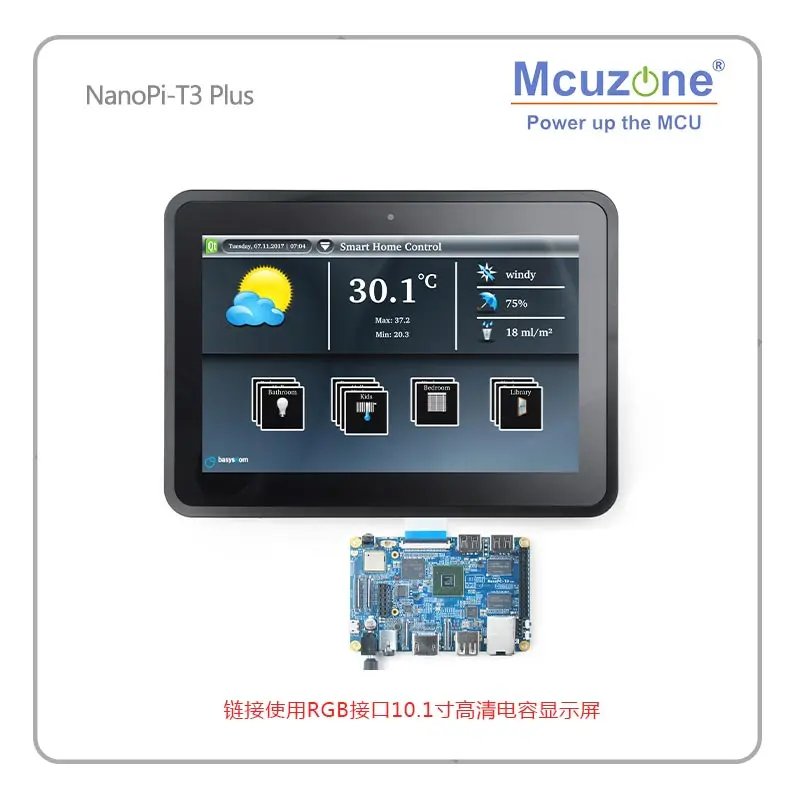 FriendlyELEC NanoPC T3 Plus макетная плата S5P6818 Cortex A53 1 4 ГГц + 2 Гб DDR3 16 eMMC поддержка