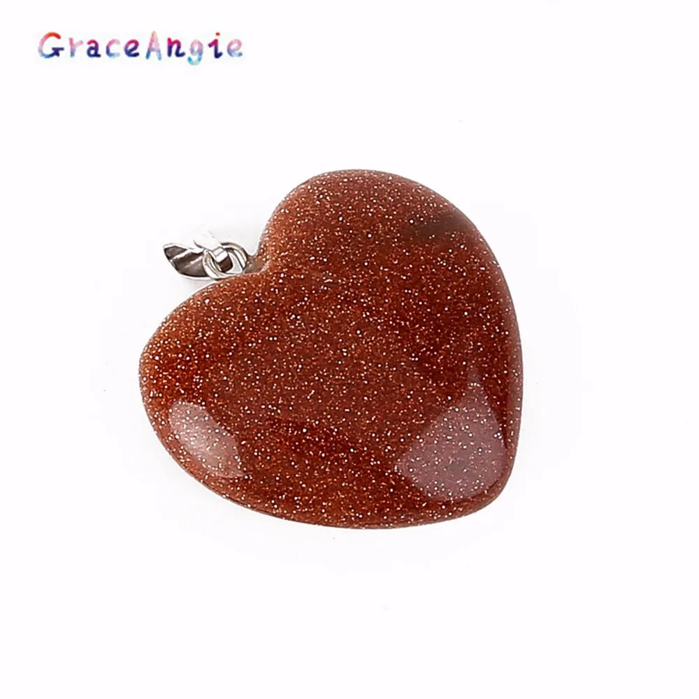 GraceAngie 2018 новая мода кулон в виде сердца сплав ювелирное изделие подвески DIY