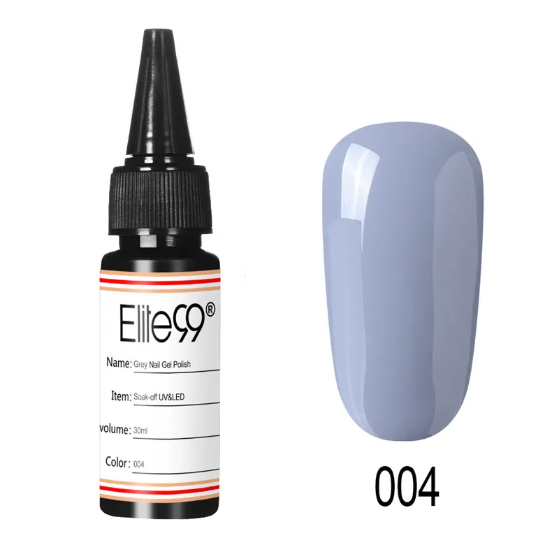 

Elite99 Grey Gel Nail Polish 12 Pure Colors 30ml Soak Off Manicure UV Gel Varnish DIY Nail Art Lacquer Decoration For Nails