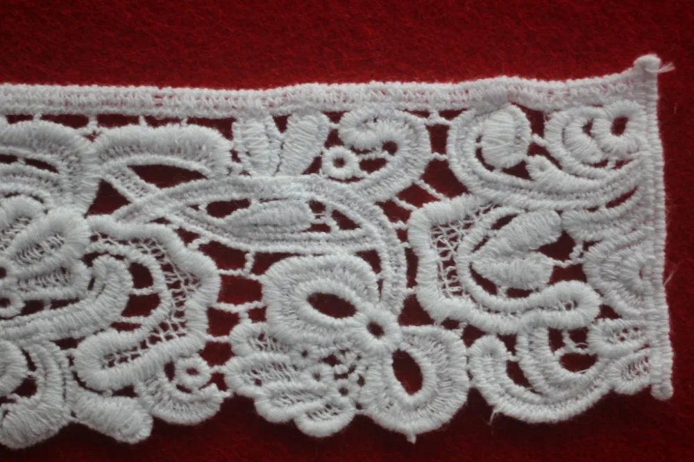 Новое поступление водорастворимый хлопок Кружевная аппликация кружевной вырез