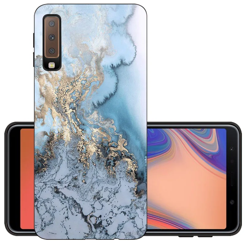 DLS CROWNPRO A7 TPU чехол для samsung Galaxy A 7 A750 мягкий чехол для телефона SM-A750F задняя крышка Черный A7 6," матовый чехол - Цвет: DLS