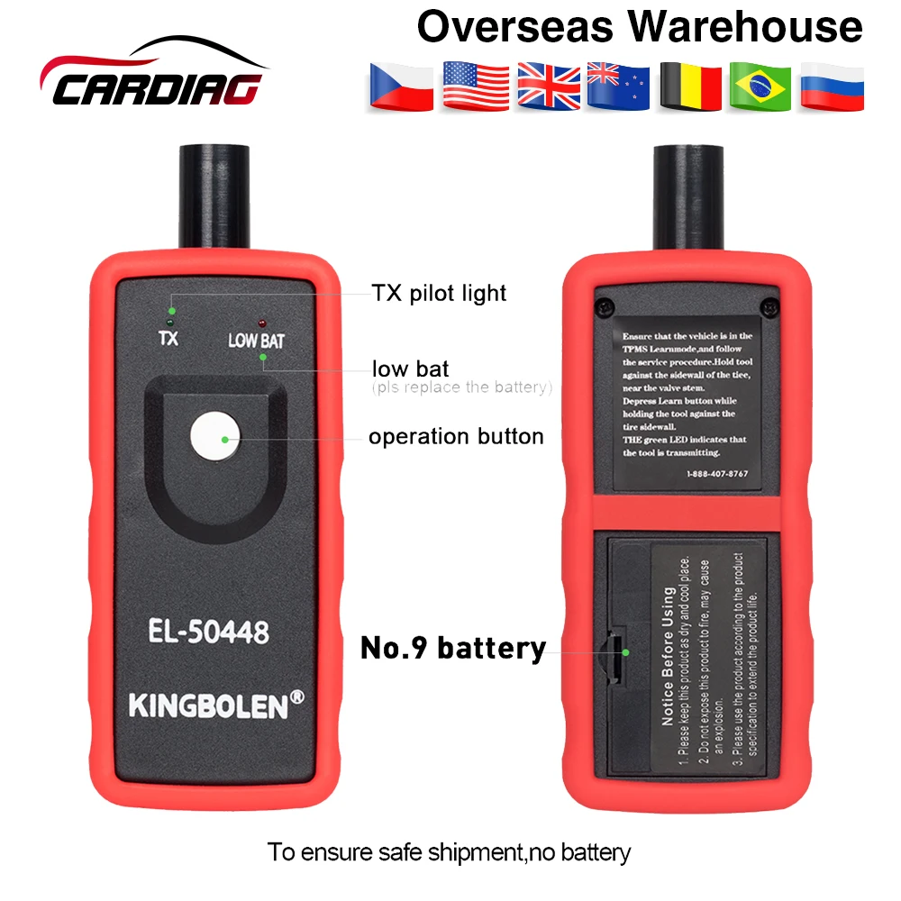 Последняя версия 2019 Φ датчик EL50448 для G.M/для Op.el TPMS сброс инструмента EL 50448