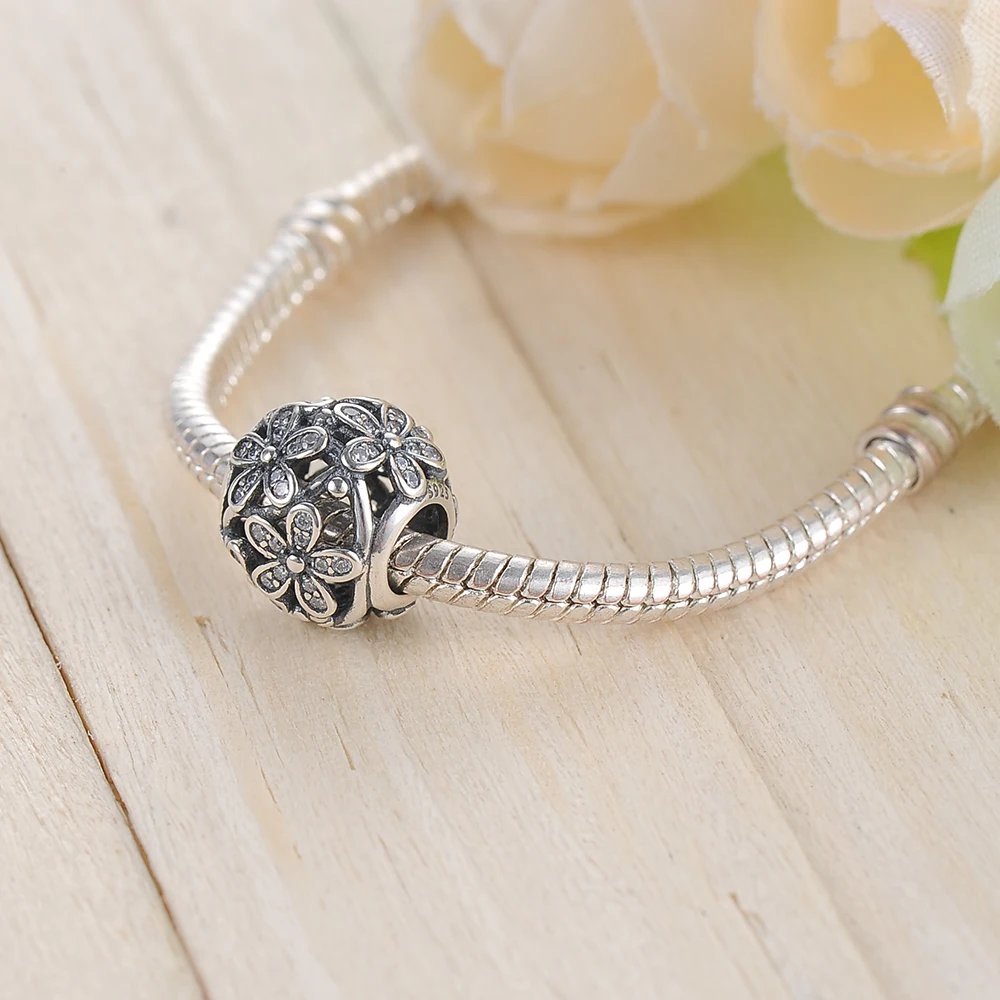 LZESHINE 100% стерлингового серебра 925 пробы винтажный Модный шарм для браслета