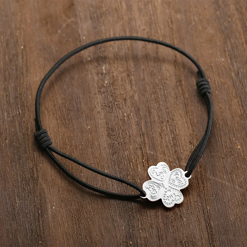 Женский браслет с подвеской четыре сердца золотого цвета 2018|bracelets for|love charm braceletcharm