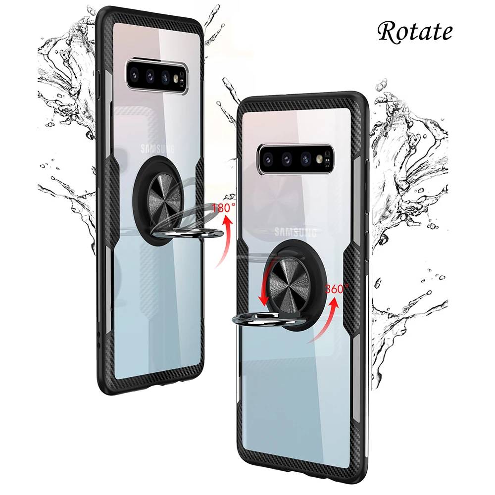 Чехол KEYSION для телефона Samsung Galaxy S10 Plus S10e + S9 задняя крышка магнитный автомобильный
