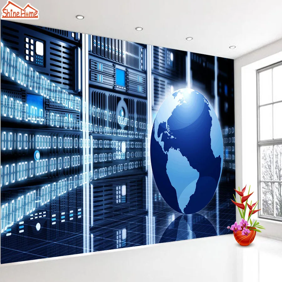 ShineHome High Technology Science Monitor фон для комнаты рулоны 3d обои стен 3 d гостиная/офис