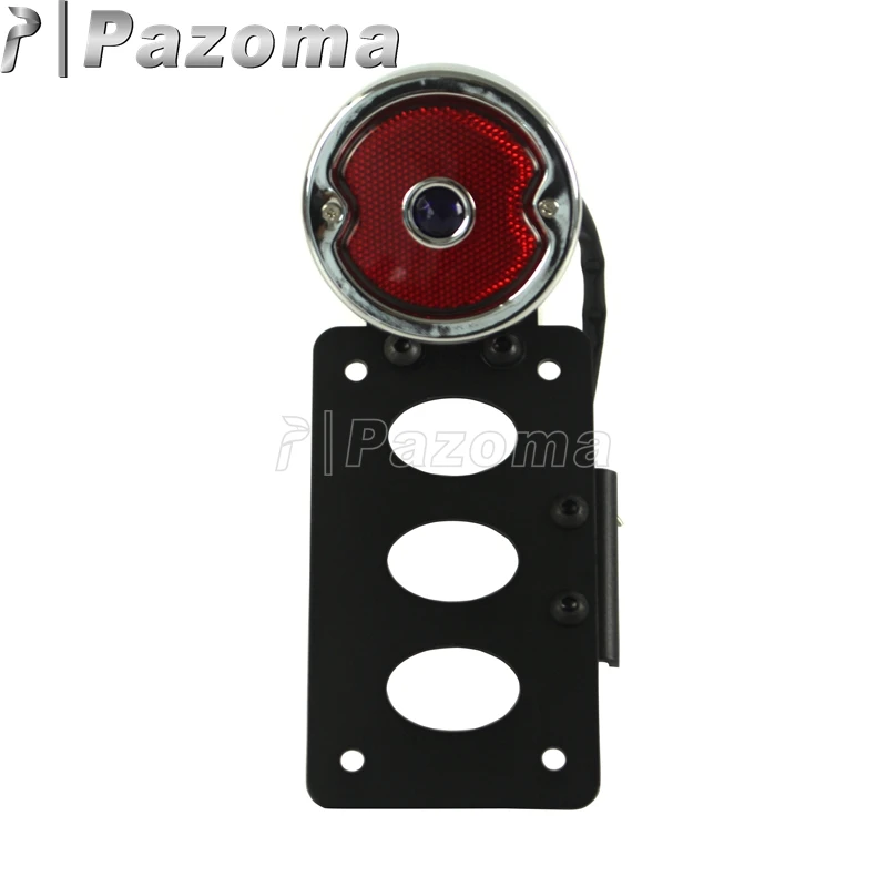 Хромированный красный мотоцикл 12 В светодиодный задний стоп сигнал Боковое