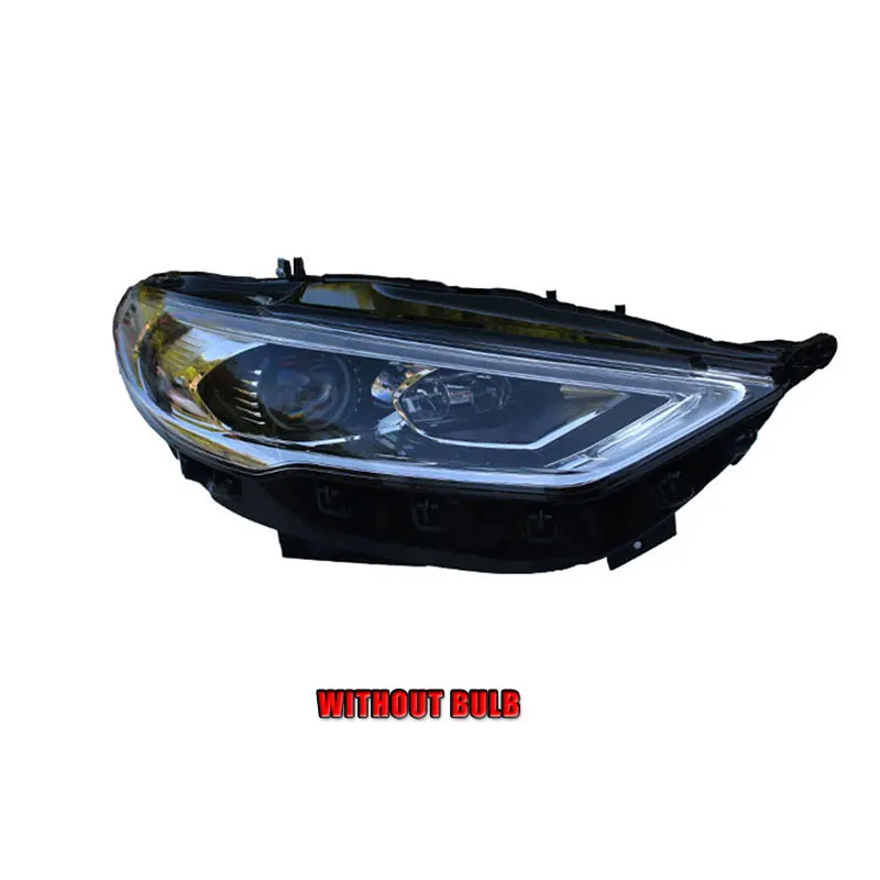 Without bulb 2 шт. светодиодный фары для Ford Fusion/Mondeo 17-19 светодиодный автомобильный фонарь ангельские глазки ксенон HID комплект Противотуманные фары светодиодный дневные ходовые огни - Цвет: Without bulb
