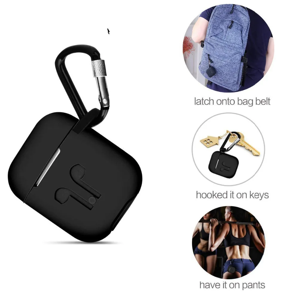 9 в 1 Airpods чехол и Аксессуары Анти потерянный ремешок шнурок силиконовый защитный