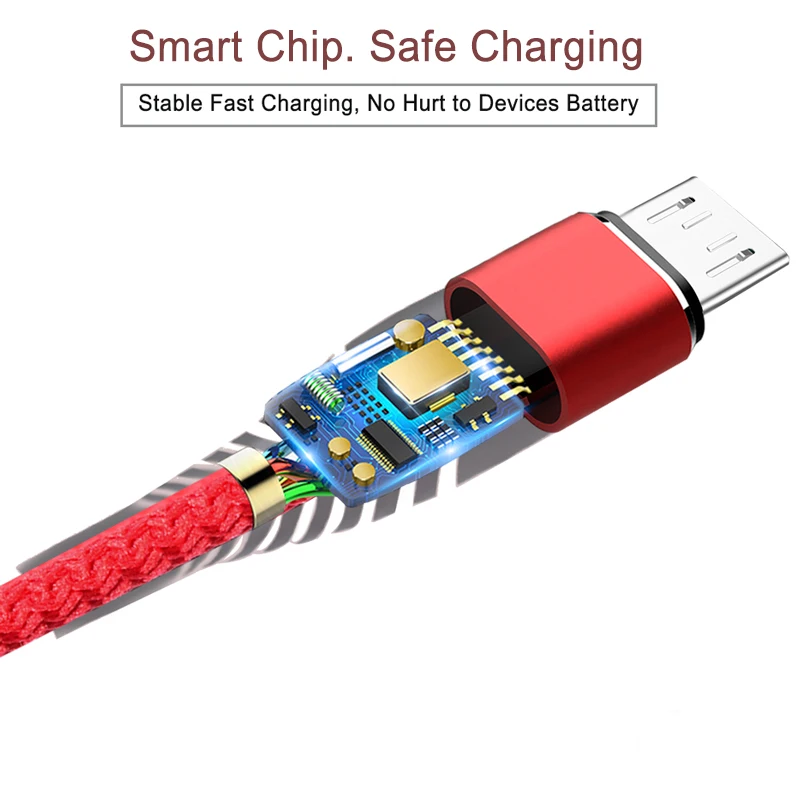 NOHON высокая прочность Micro USB кабель 0 2 м 1 3 для Samsung Huawei Xiaomi LG Nokia Sony Мобильный