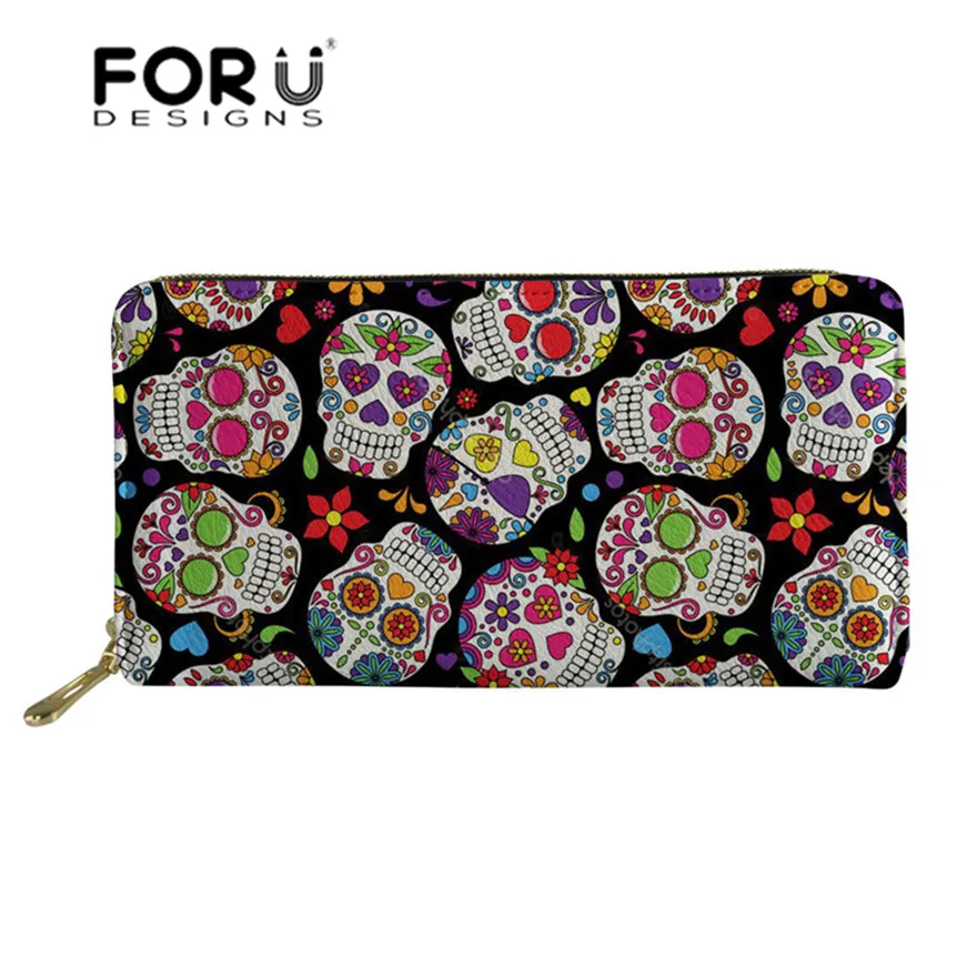 FORUDESIGNS бумажники для кредитных карт Женский Длинный кошелек из искусственной