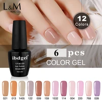 ibdgel soak off gel nail polish 0 5oz15ml pick your color wine red blue purple nude color series uv gel nail polish