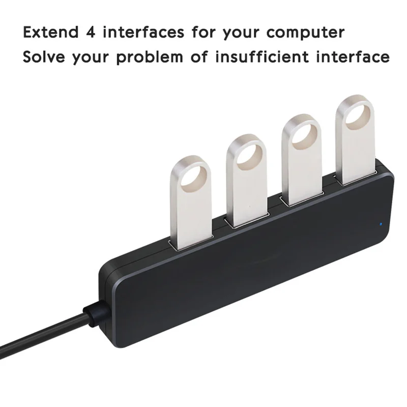 4-портовый USB 3 0 Ультра тонкий концентратор данных для MacBook Mac Pro/Mini Surface Pro XPS ноутбук