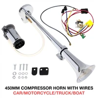 17 inch 12v24v 150db super loud single car trumpet air horn compressor car horn speaker kit for cars trucks boats motorcycles