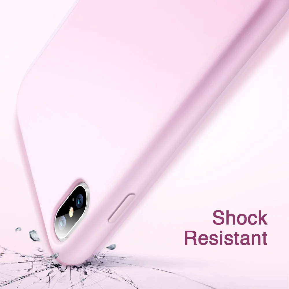 ESR мягкий чехол для iPhone X XS XR XS Max роскошный жидкий силиконовый чехол резиновая микрофибра ткань подушка для подкладки чехол для телефона