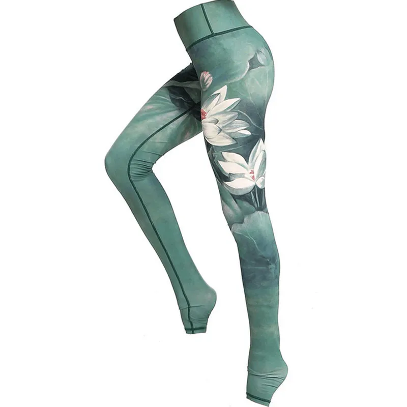 

Ink Style Yoga Pants High Elasticity High Waist Sportwear Gym Leggings Female Fitness Jogging Sport leggings Yoga leggings