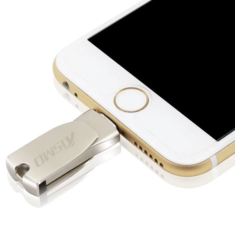 Kismo USB флэш накопитель Mini Memory Stick iphone OTG U диск металлический для iPhone 8X7 6 Plus 6S 5S iPad mini