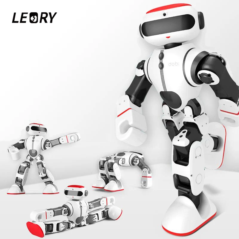 LEORY RC пилотируемый циклическая зарядка гуманоид робот Игрушечная машина трансформатор подвижный с светодиодный фары для парка развлечений детей