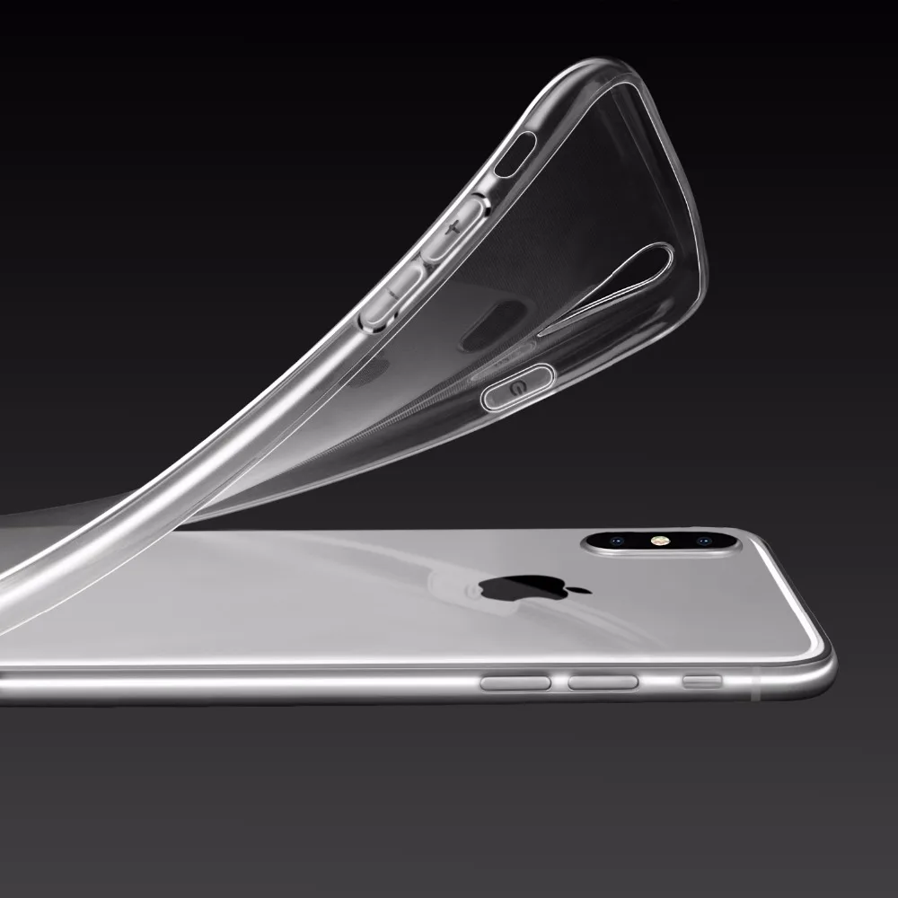 TPU Case for iPhone X Ultra Thin Soft Silicone Transparent Cover 6 6s 7 8 Plus Cases Phone |