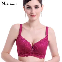Meizimei, сексуальные бюстгальтеры для женщин, тонкое нижнее белье, бюстгальтер, супер пуш-ап, большого размера плюс, кружевной бюстгальтер, нижнее белье для девочек BCD