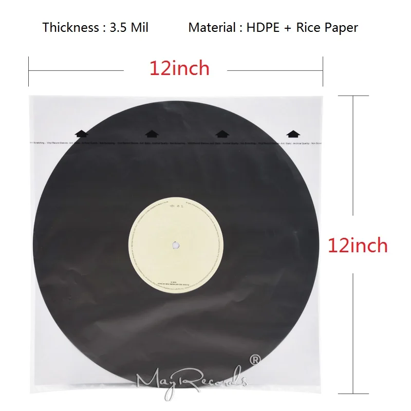 Высококачественный 20 шт. HDPE + рисовая бумага 3 5 мил антистатические внутренние