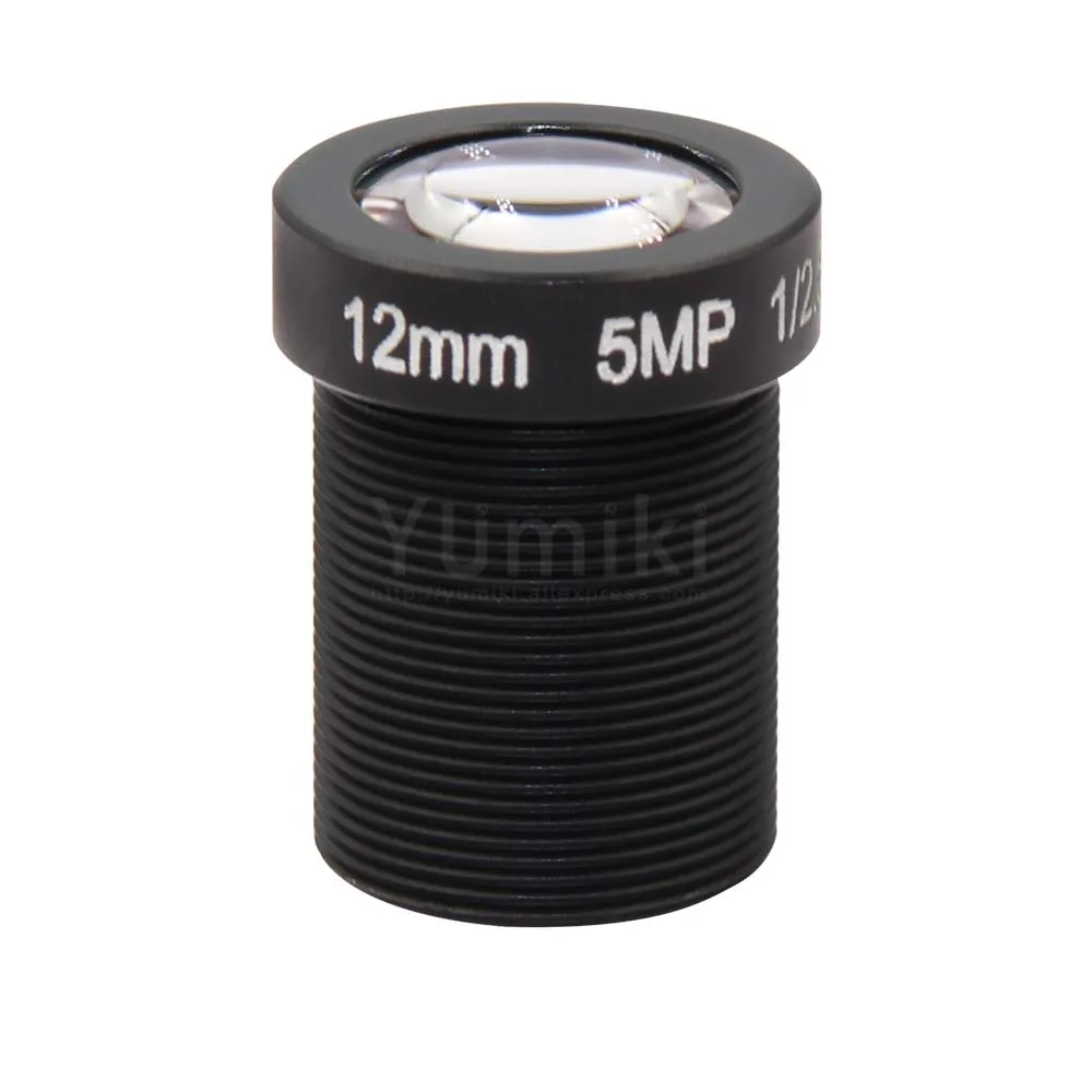 Yumiki 5,0 Megpixel M12 MTV 12 мм 5MP HD CCTV камера объектив IR HD камера безопасности Объектив фиксированная диафрагма